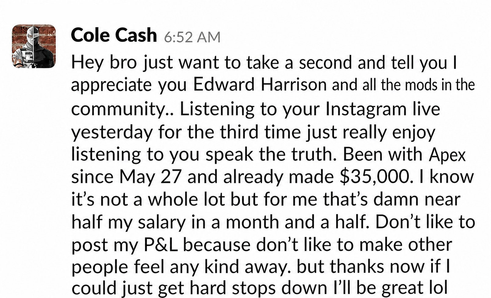 Cole Cash community review